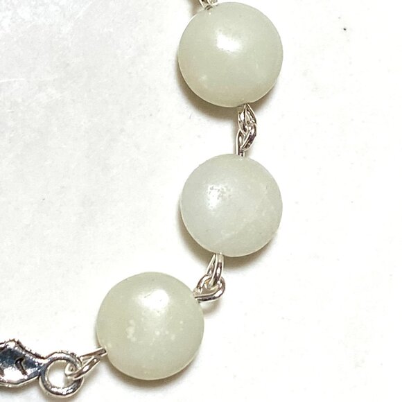 2/$20 Natural Serpentine Leaf Branch Necklace, Genuine Gemstone Stainless Chain - Picture 8 of 11